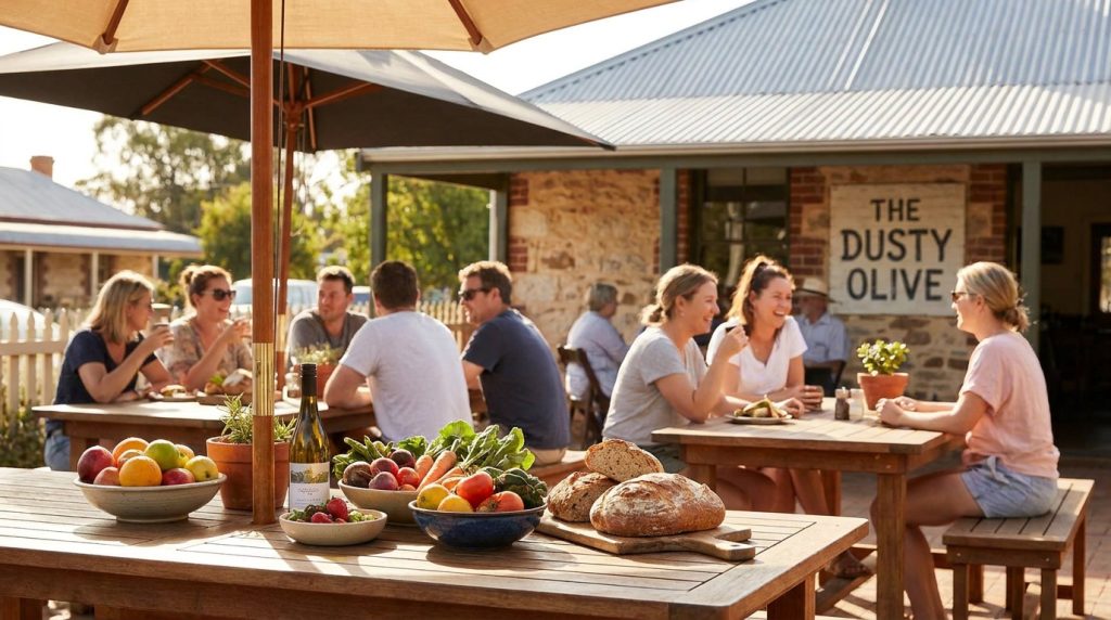 Local dining and cafe culture in Katoomba, NSW